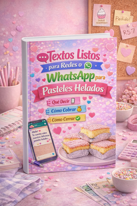 Textos Listos para Vender Pasteles Helados