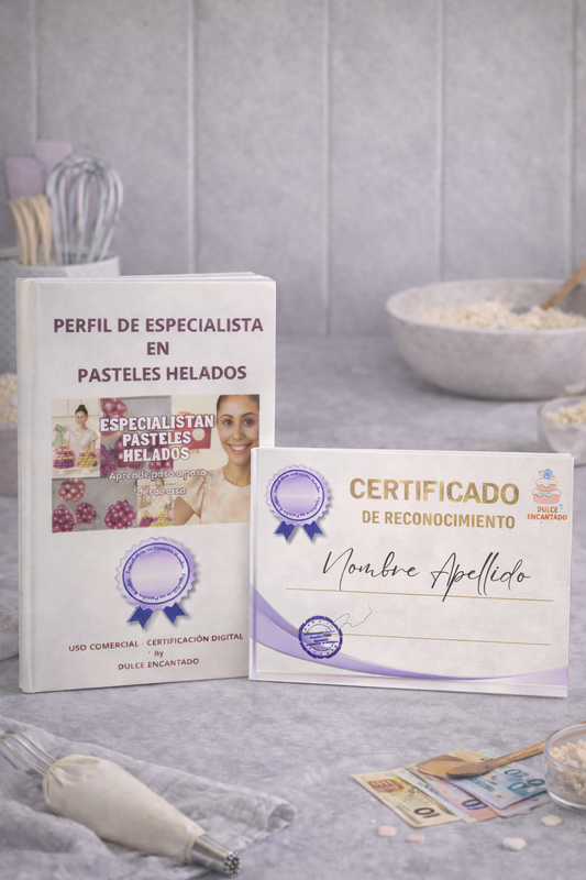 Certificado Digital + Perfil de Especialista en Pasteles Helados